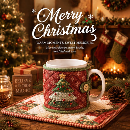 DIY Christmas Mug Cozy Sewing Kit 9 Festive Designs for Standard‑Size Mugs